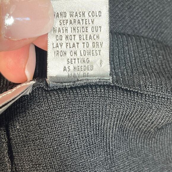 Chicos Women's Black Stretchy Pull on Pants Wide Leg Sz 3 Comfy Lounge Travel - Picture 4 of 7